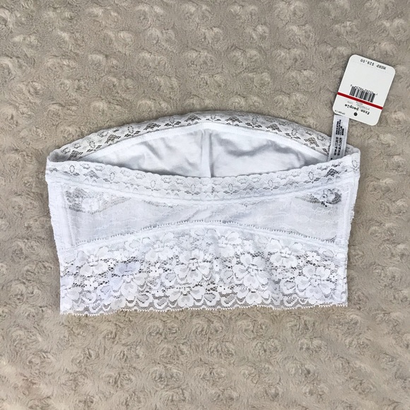 Intimately Free People Stretch Lace Bandeau White - Picture 3 of 5